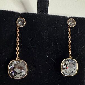 Atelier Swarovski Gold and Silver Crystal Earrings